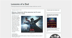 Desktop Screenshot of lessonsofadad.com